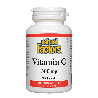 Vitamin C + Bioflavonoids & Rosehips 500 мг 90 таблетки | Natural Factors Vitamin C + Bioflavonoids & Rosehips 500 мг 90 таблетки | Natural Factors