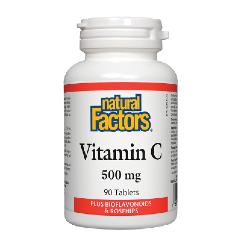 Vitamin C + Bioflavonoids & Rosehips 500 мг 90 таблетки | Natural Factors