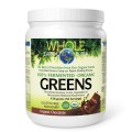 Whole Earth & Sea 100% Fermented Organic Greens Powder Chocolate Flavour 438 гр | Natural Factors