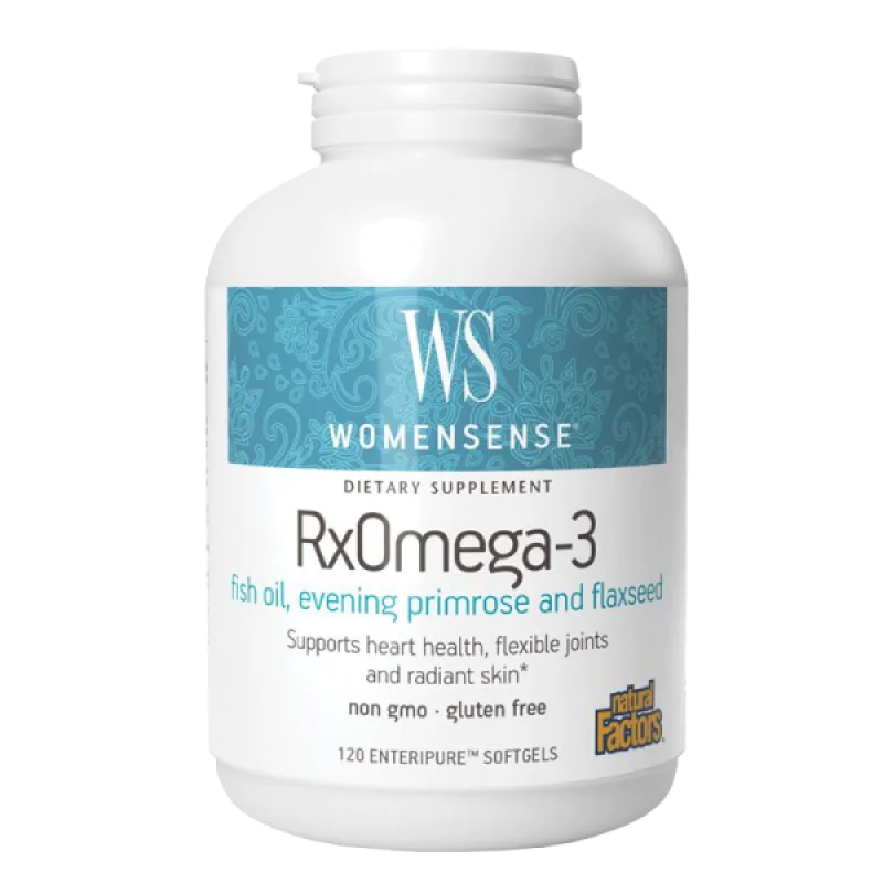 WomenSense Rx Omega-3 120 гел-капсули | Natural Factors WomenSense Rx Omega-3 120 гел-капсули | Natural Factors