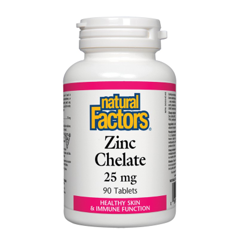 Zinc Chelate 25 мг 90 таблетки | Natural Factors