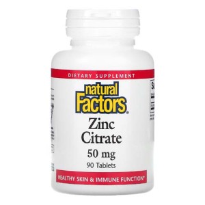 Zinc Citrate 50 мг 90 таблетки | Natural Factors