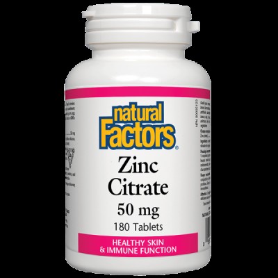 Zinc Citrate 50 мг 90/180 таблетки | Natural Factors Подсилва имунната защита Подпомага за добрия вид на кожата Подкрепя мъжката плодовитост Цинк Цитрат 50 мг 90/180 таблетки е на страхотна цена от Natural Zinc Citrate 50 мг 90/180 таблетки | Natural Fact