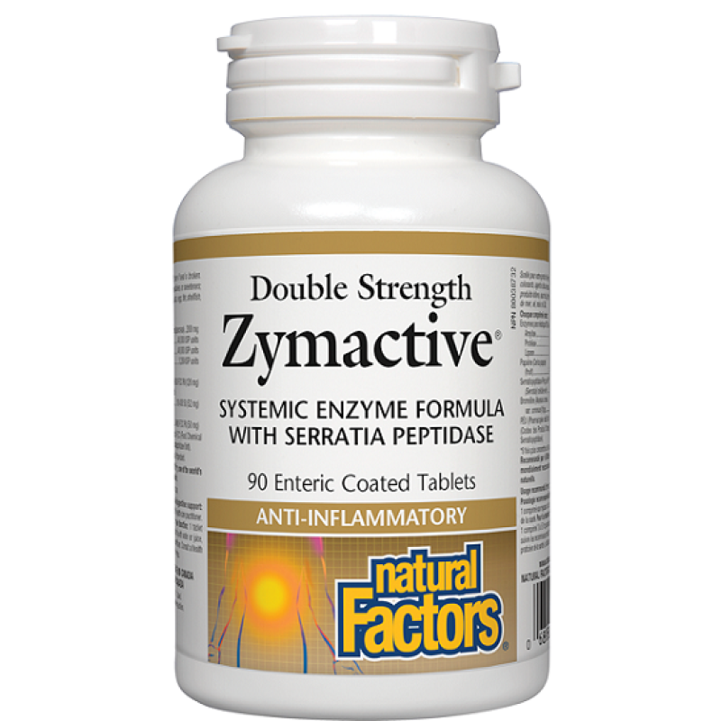 ZYMACTIVE® Протеолитични ензими 256 mg 90 таблетки Natural Factors