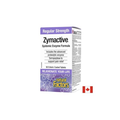 Zymactive® Systemic Enzyme Formula/ Протеолитични ензими x 90 таблетки Natural Factors Zymactive® Systemic Enzyme Formula/ Протеолитични ензими x 90 таблетки Natural Factors