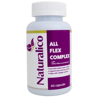 All Flex Complex 60 капсули I Naturalico Противовъзпалително средство Успокоява болките в ставите Снема напрежението след физически натоварвания Спомага за по-добро кръвообръщение Намалява отоците и All Flex Complex 60 капсули I Naturalico Противовъзпалит