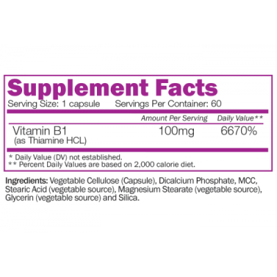Thiamine HCL 60 капсули I Naturalico Thiamine HCL 60 капсули I NaturalicoПодобрява кръвообръщението
При тежки физически и психически натоварвания
При хипертония
Против нервни раздразнения
Стимулира имунната подкрепа
Подобрява паметта Thiamine HCL 60 капсули I Naturalico Подобрява кръвообръщението При тежки физически и психически натоварвания При хипертония Против нервни раздразнения Стимулира имунната подкрепа Подобрява паметт Thiamine HCL 60 капсули I Naturalico Подобрява кръвообръще