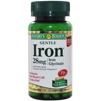 Iron 28 мг 90 капсули I Nature`s Bounty Срещу хронична умора Против главоболие При отсъствие на вкус и апетит Спомага обмяната на веществата Стимулира имунната защита Потиска симптомите на депр Iron 28 мг 90 капсули I Nature`s Bounty Срещу хронична умора 
