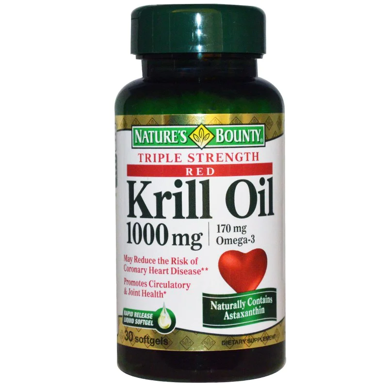 Krill Oil (Крил Ойл) 1000 мг 30 дражета | Natures Bounty Krill Oil (Крил Ойл) 1000 мг 30 дражета | Natures BountyПодобрява дейността на сърцето
Съдържа 170 мг Омега 3 мастни киселини
Krill Oil (Крил Ойл) 1000 мг 30 дражета | Natures Bounty подд Krill Oil (Крил Ойл) 1000 мг 30 дражета | Natures Bounty Подобрява дейността на сърцето Съдържа 170 мг Омега 3 мастни киселини Krill Oil (Крил Ойл) 1000 мг 30 дражета | Natures Bounty поддържа стави Krill Oil (Крил Ойл) 1000 мг 30 дражета | Natures Bounty