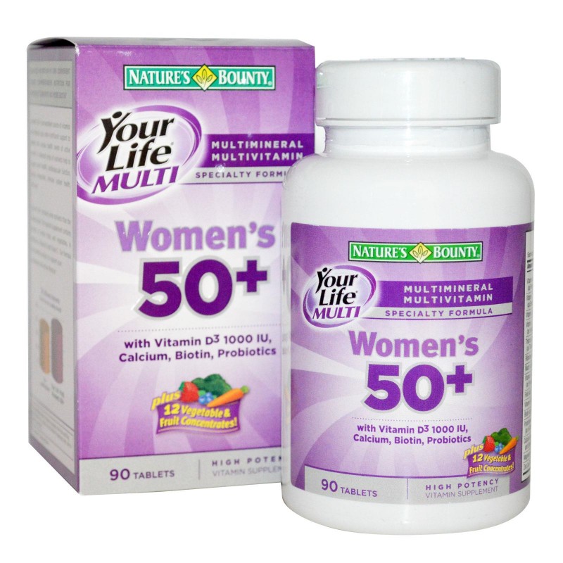 Your Life 50+ Витамини за жени 90 таб | Nature's Bounty