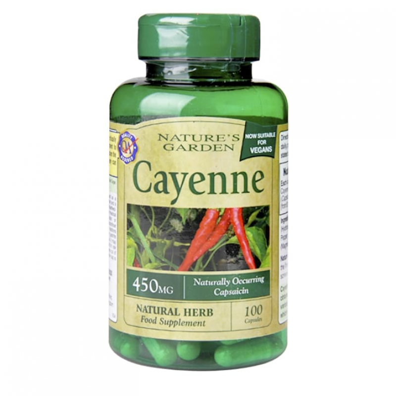 Cayenne 450 мг 100 капсули | Nature's Garden