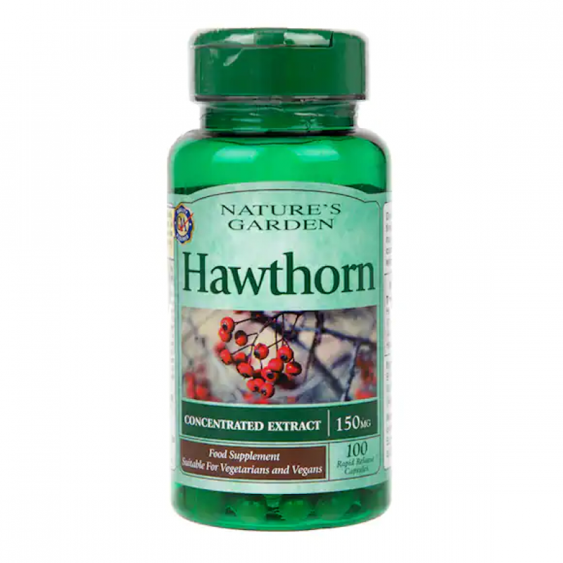 Hawthorn (Глог) Концентриран екстракт 150 мг 100 капсули | Nature's Garden