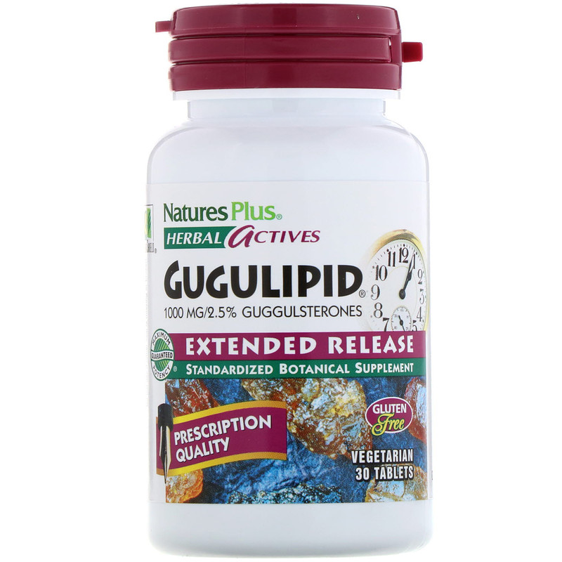 Гугулипид 1000 мг 30 таблетки | Natures Plus