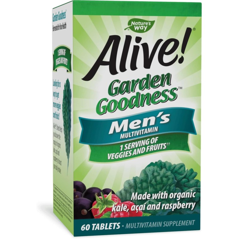 Alive! Garden Goodness for Men 60 таблетки | Nature`s Way