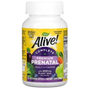 Alive! Premium Prenatal Multivitamin 60 веге гел-капсули | Nature`s Way