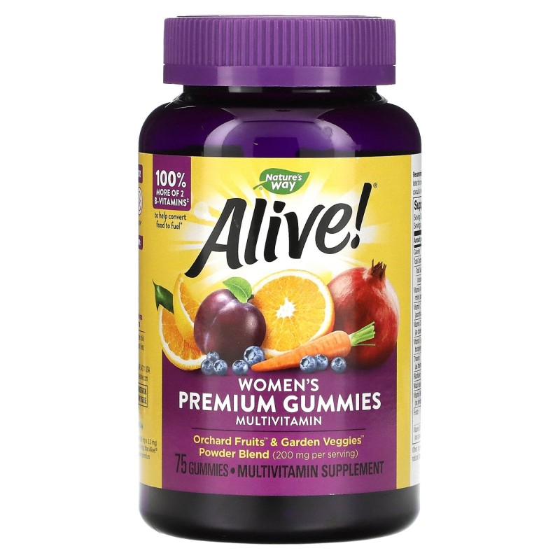 Alive! Women's Premium Multivitamin 75 желирани таблетки | Nature`s Way