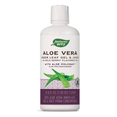 Aloe Vera 60% Inner Gel & Juice 1 л | Natures Way Поддържа здрава имунна функция Подобрява храносмилането Облекчава стомашните киселини Сок и Гел от Алое Вера 1000 мл на топ цена от Natures W Aloe Vera 60% Inner Gel & Juice 1 л | Natures Way Поддъ