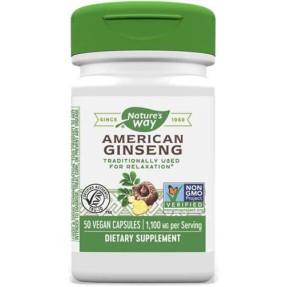 American Ginseng 550 мг 50 веган капсули | Nature's Way American Ginseng 550 мг 50 веган капсули | Nature's Way