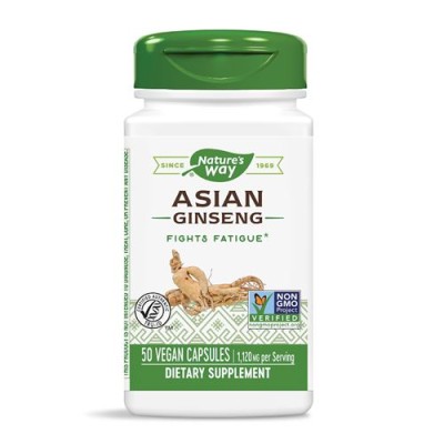 Asian Ginseng 560 мг 50 веган капсули | Natures Way Осигурява имунна подкрепа за организма За здравето на сърцето Регулира нивата на кръвната захар Стимуляра сексуалната активност Азиатски/Корейски Asian Ginseng 560 мг 50 веган капсули | Natures Way Осигу