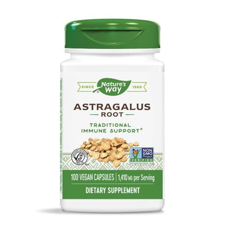 Astragalus Root 470 мг 100 веган капсули | Nature's Way