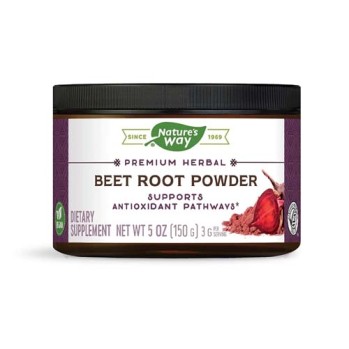 Beet Root Powder 150 гр | Natures Way Червено цвекло на прах Източник на фибри и антиоксиданти Ценно допълнение към диетата Продуктът е тестван и произведен според най-високите стандарти за качество Beet Root Powder 150 гр | Natures Way Червено цвекло на 