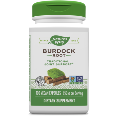 Burdock Root 475 мг 100 веган капсули | Natures Way Грижи се за здравето на ставите Премахва токсините от кръвта Ефективен диуретик Репей (Корен) на капсули е на топ цена от Natures Way Как Burdock Root 475 мг 100 веган капсули | Natures Way Грижи се за з