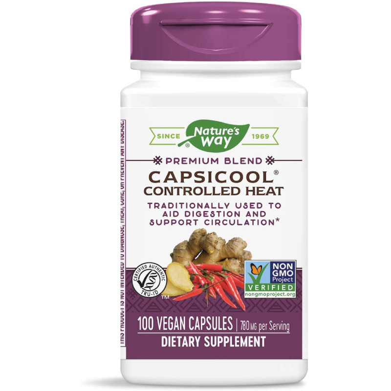 CapsiCool Controlled Health 390 мг 100 веган капсули | Nature's Way