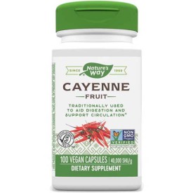 Cayenne Fruit 450 мг 100 веган капсули | Nature's Way Cayenne Fruit 450 мг 100 веган капсули | Nature's Way