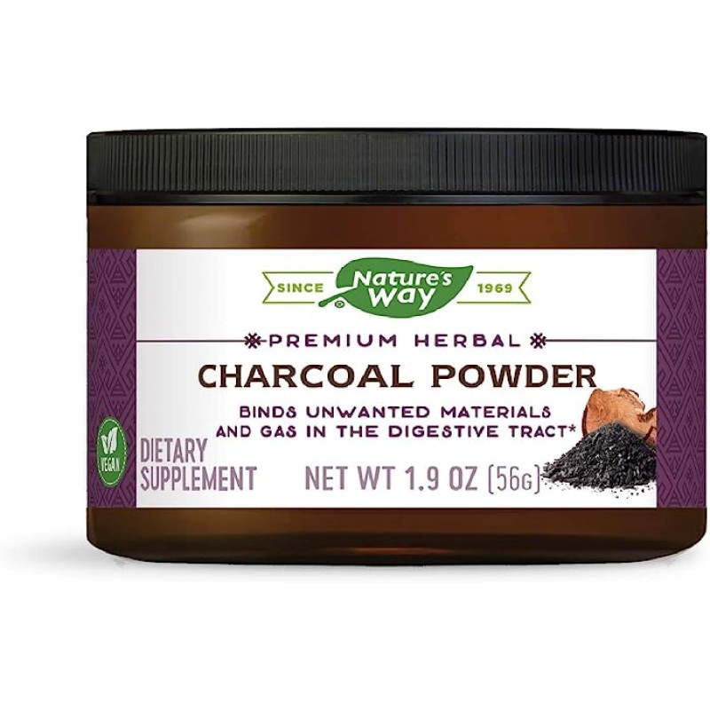 Charcoal Powder 56 гр | Nature`s Way