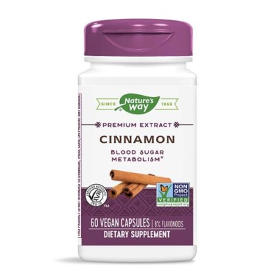 Cinnamon 60 веган капсули | Natures Way Мощен антиоксидант Предпазва от развитие на рак Грижи се за здравето на сърцето Канела за Регулиране на Кръвната Захар на капсули е на топ цена от Natures Cinnamon 60 веган капсули | Natures Way Мощен антиоксидант П