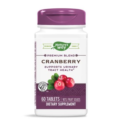 Cranberry 60 таблетки | Natures Way Мощен антиоксидант Поддържа здравата храносмилателна система За регулиране на кръвната захар и лошия холестерол Грижи се за здравето на пикочния мехур и бъбреците Cranberry 60 таблетки | Natures Way Мощен антиоксидант П