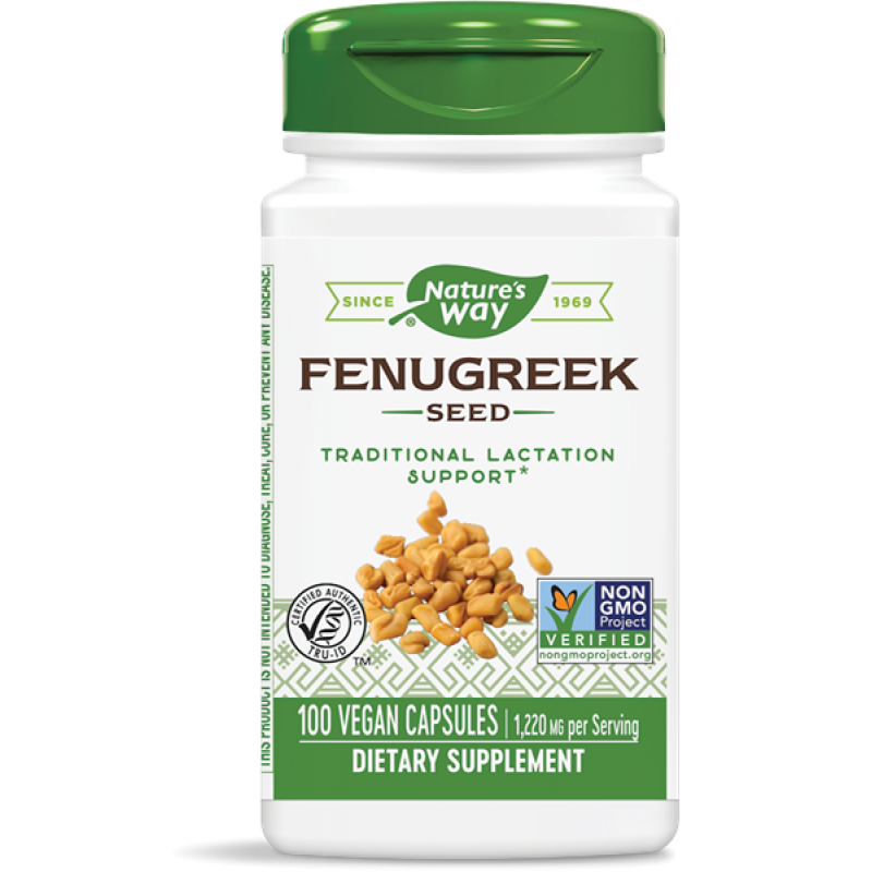 Fenugreek Seed 610 мг 100 веган капсули | Nature's Way