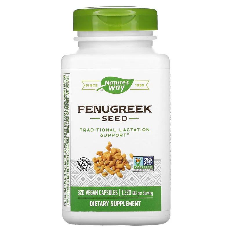 Fenugreek Seed 610 мг 320 веган капсули | Nature's Way