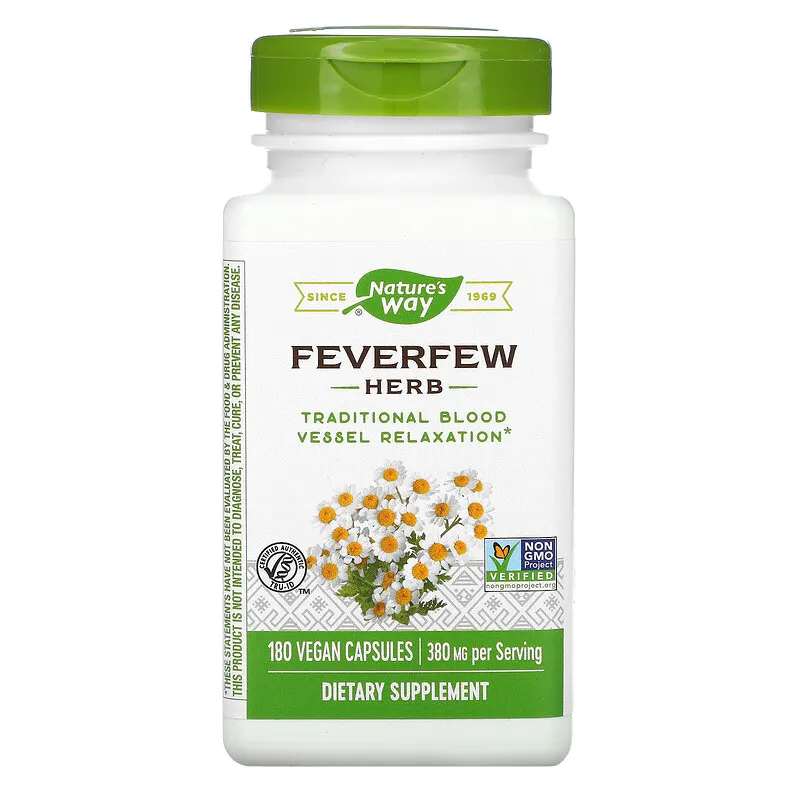 Feverfew Herb 380 мг 180 веган капсули | Nature's Way
