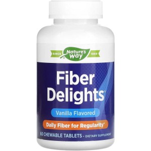 Fiber Delights 60 дъвчащи таблетки вкус ванилия | Nature's Way