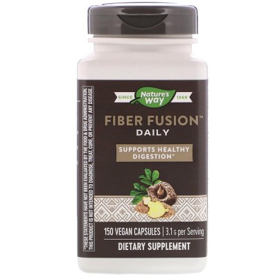 Fiber Fusion Daily 150 веган капсули | Natures Way Изцяло натурален продукт Стимулира изхвърлянето на вредните токсини извън тялото Ви Подпомага загубата на мазнини и килограми Fiber Fusion Daily на к Fiber Fusion Daily 150 веган капсули | Natures Way Изц