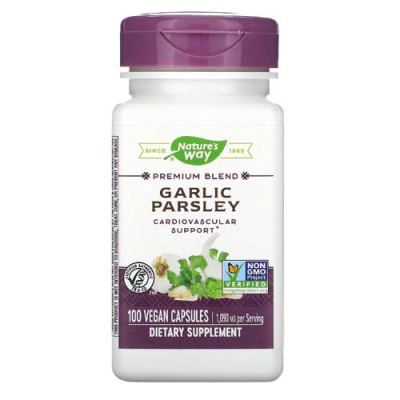 Garlic Parsley 545 мг 100 веган капсули | Nature's Way