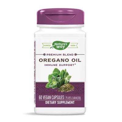 Oregano Oil 60 веган капсули | Natures Way Антимикробно действие Осигурява антиоксидантна поддръжка Подкрепя имунната система Масло от Риган на Капсули на топ цена от Natures Way Какво знае Oregano Oil 60 веган капсули | Natures Way Антимикробно действие 