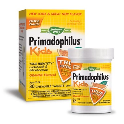Primadophilus Kids Пробиотик за деца 30 таблетки | Natures Way Поддържа храносмилателна система Специално създаден за деца от 2 до 12 години Помага при инфекции Укрепва организма Използва се за леч Primadophilus Kids Пробиотик за деца 30 таблетки | Nature
