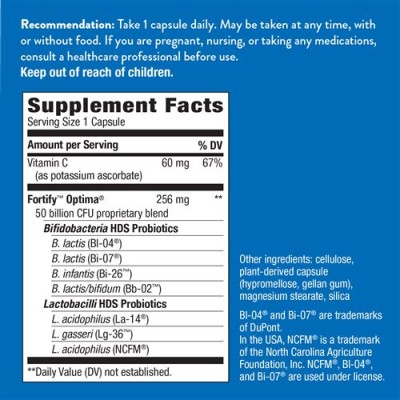 Fortify Optima Immune Probiotic 30 веге капсули | Natures Way За подсилване на имунната система Срещу продължителни и тежки боледувания Подобрява състава на чревната флора Помага срещу възпалени Fortify Optima Immune Probiotic 30 веге капсули | Natures Wa