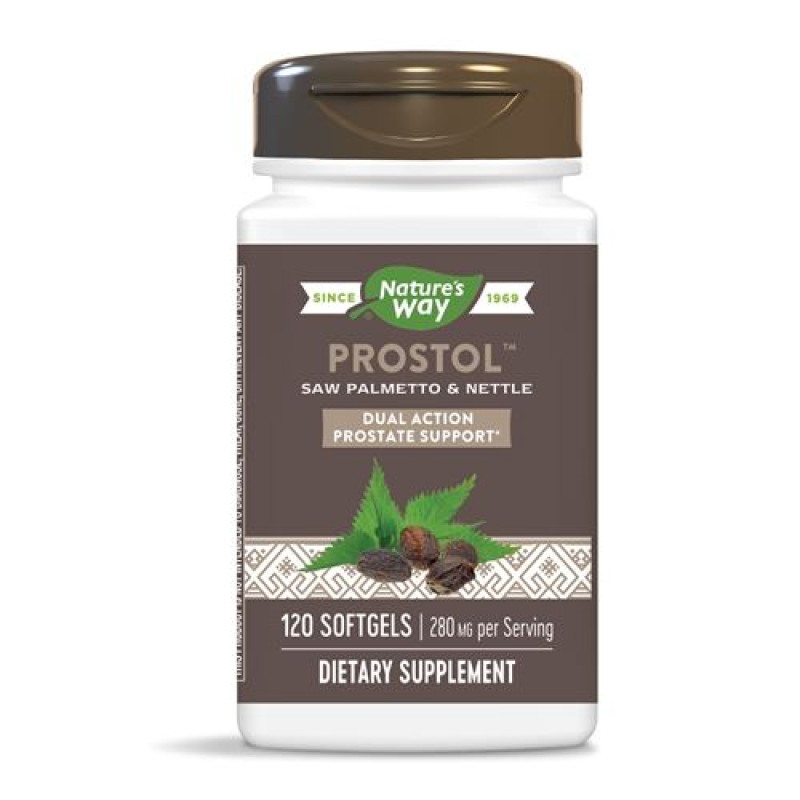 Prostol With Saw Palmetto & Nettle 120 гел-капсули | Nature's Way