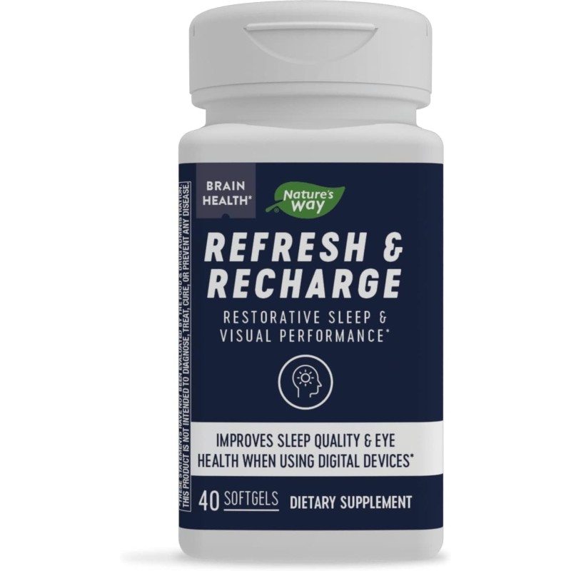 Refresh & Recharge 40 гел-капсули | Nature's Way Refresh & Recharge 40 гел-капсули | Nature's Way