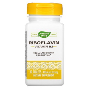 Riboflavin Vitamin B2 400 мг 30 таблетки | Nature's Way