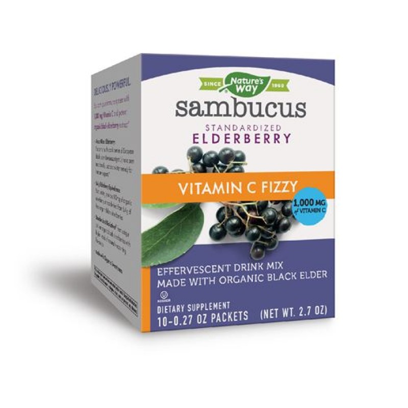 Sambucus Vitamin C Fizzy 10 сашета | Nature' s Way