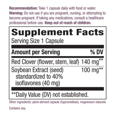 Soy Isoflavones 60 веган капсули | Natures Way Стимулира женското здраве Облекчава неприятните горещи вълни по време на менопауза Подобрява симптомите при менопауза Соеви Изофлавони за Женско Здраве н Soy Isoflavones 60 веган капсули | Natures Way Стимули