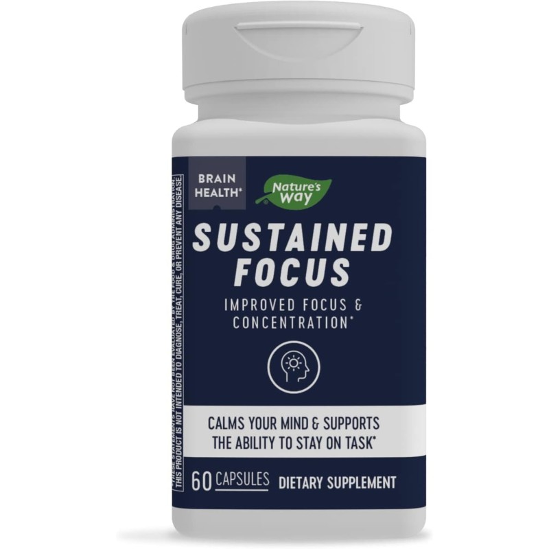 Sustained Focus 60 капсули | Nature`s Way Sustained Focus 60 капсули | Nature`s Way