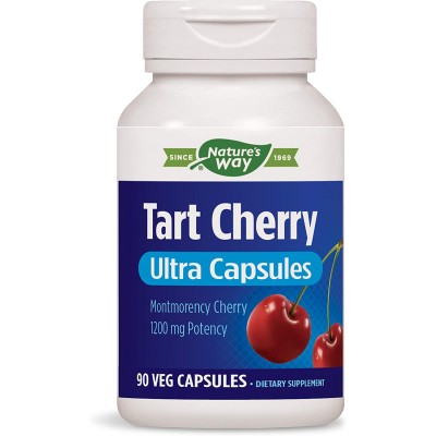 Tart Cherry 400 мг 90 вегетариански капсули | Natures Way Стимулира имунната система Притежава мощни антиоксидантни свойства Успокоява възпалението  Благоприятно въздействие върху сърдечно-съдова Tart Cherry 400 мг 90 вегетариански капсули | Natures Way С