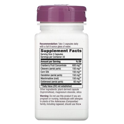 Urinary with Cranberry 420 мг 100 веган капсули | Natures Way Намалява риска от развитие на пикочно-полови инфекции  Възпрепятства закрепването на патогенни микроорганизми към епитела на урогениталната Urinary with Cranberry 420 мг 100 веган капсули | Nat