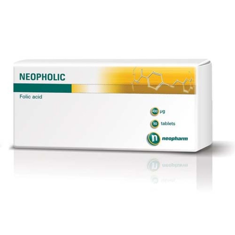 Neopholic 400 мкг 90 таблетки | NeoPharm Подпомага правилното физиологично развитие на плода по време на бременност  Подпомага здравето на имунната система Намалява умората Предпазва от анемия Демо Neopholic 400 мкг 90 таблетки | NeoPharm Подпомага правил