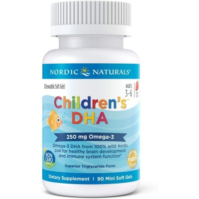 Children's DHA Омега-3 250 мг 90 мини гел-капсули | Nordic Naturals